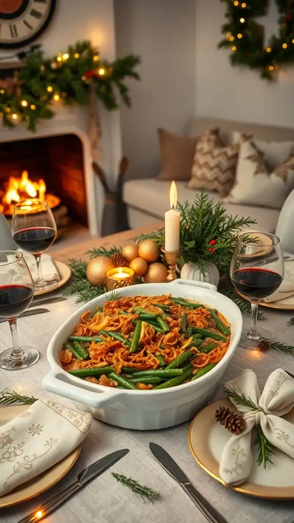 comforting holiday green beans