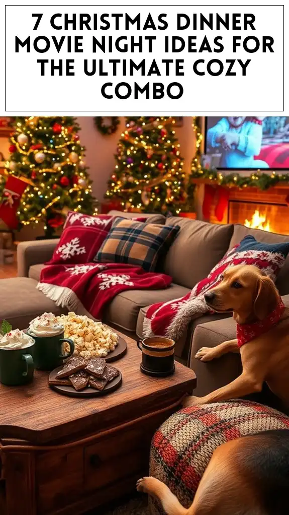cozy christmas movie night