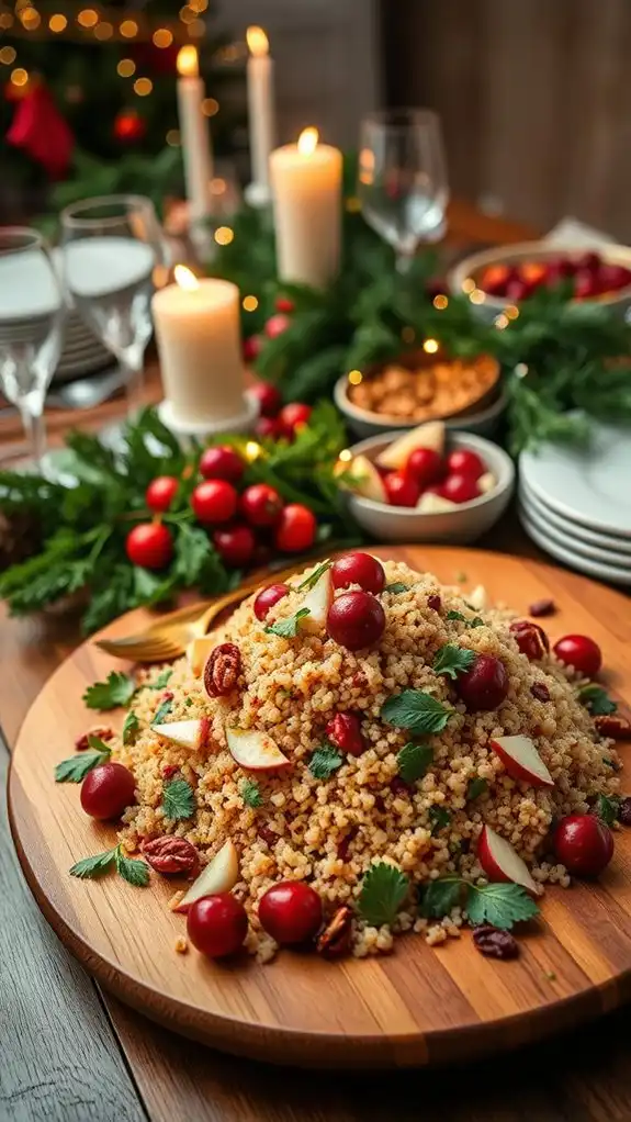 cranberry quinoa holiday salad