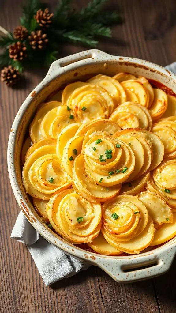 creamy cheddar potato bake