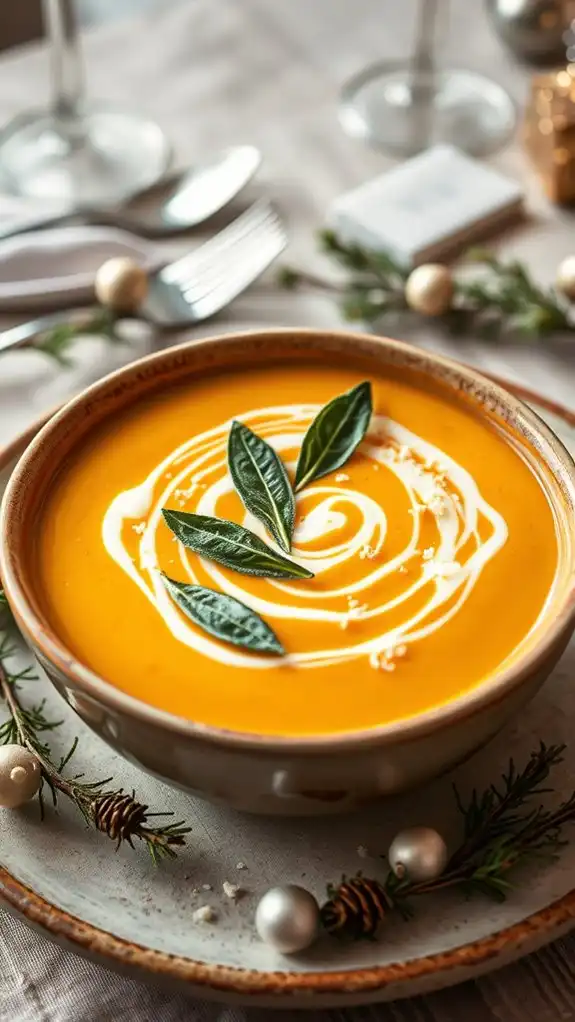 creamy festive squash soup