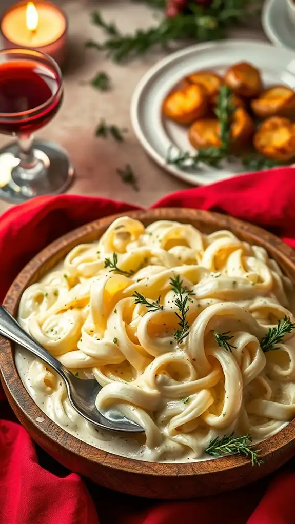 creamy garlic herb leeks