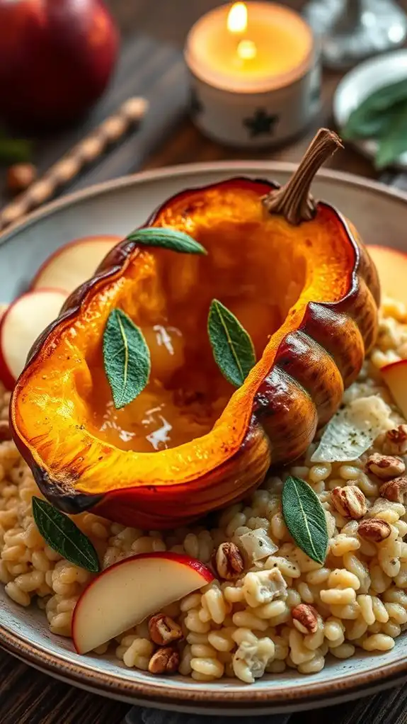creamy risotto with squash