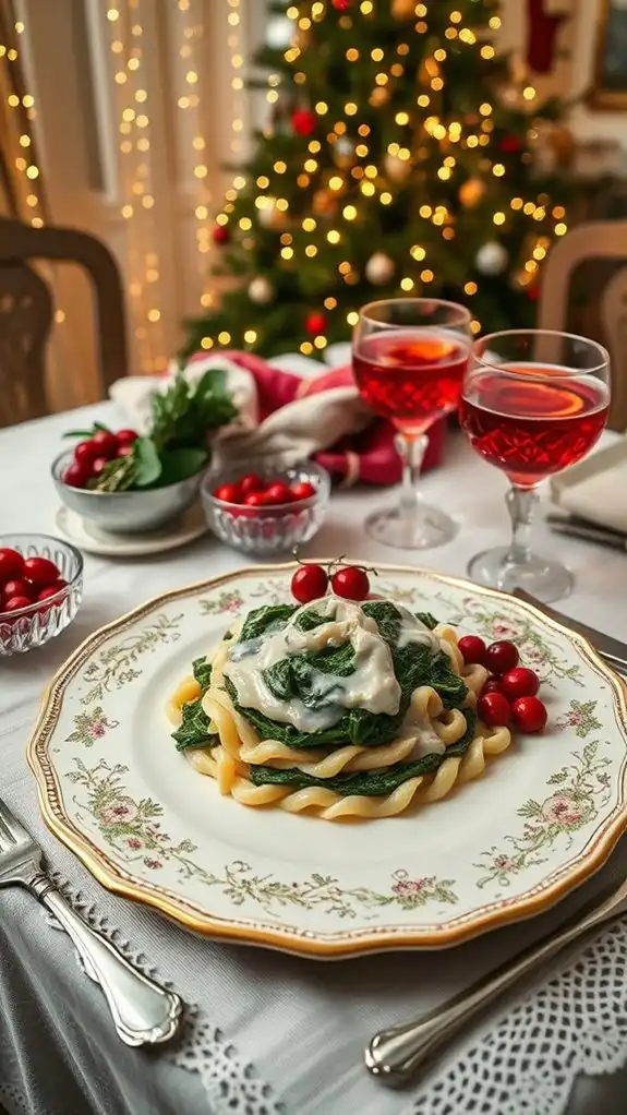 creamy spinach side dish