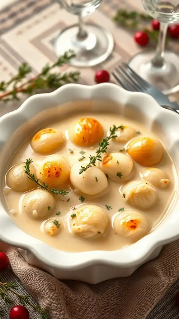 creamy thyme infused onion dish