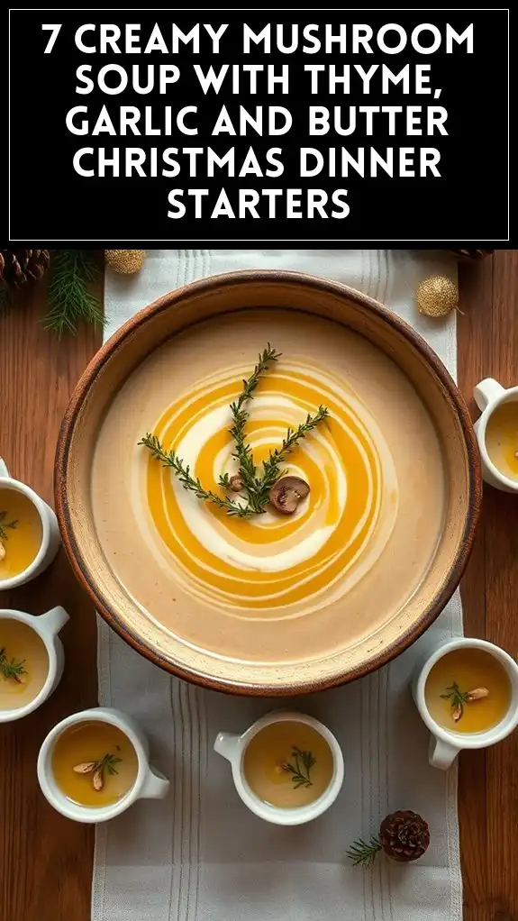creamy thyme mushroom soup