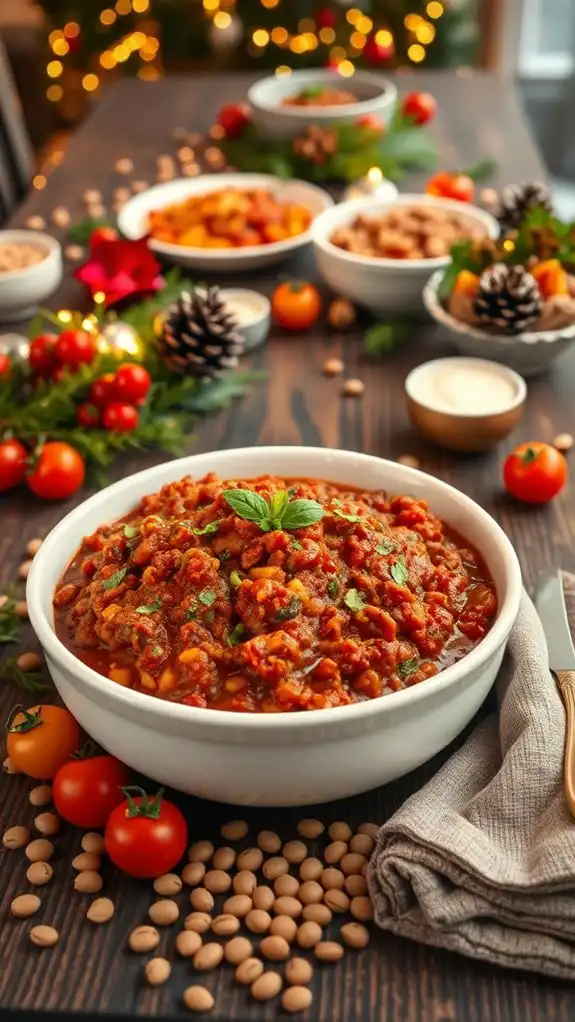 creamy vegan lentil bolognese