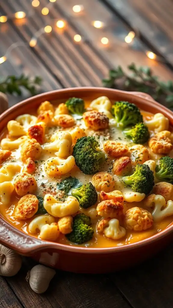 creamy vegetable cheese gratin
