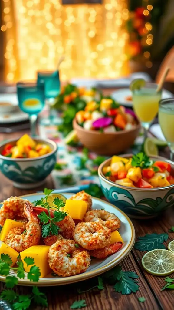 crispy coconut shrimp appetizer
