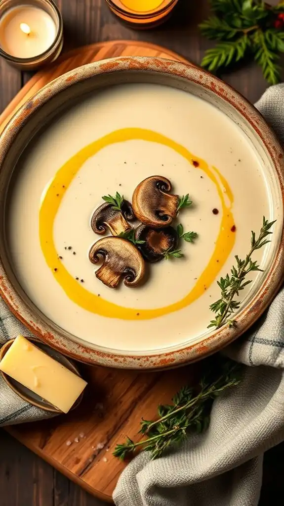 easy creamy garlic soup