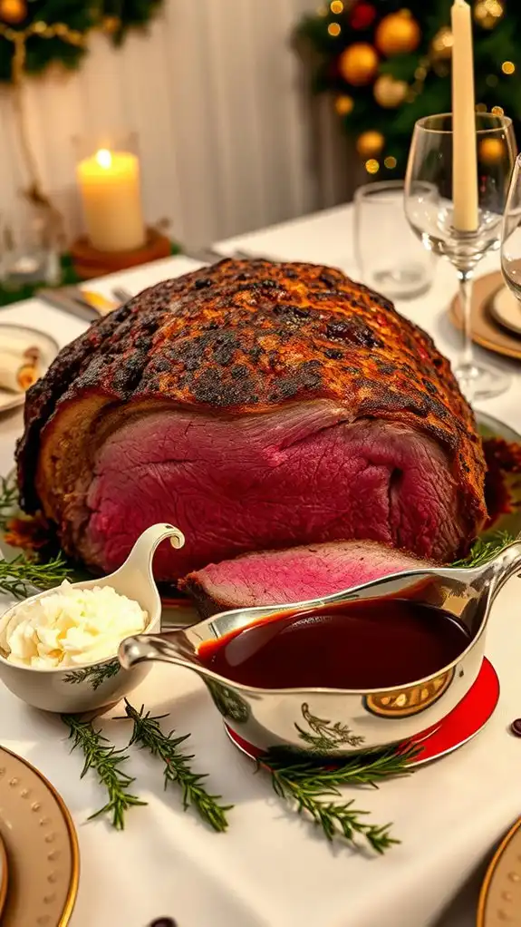 elegant festive prime rib