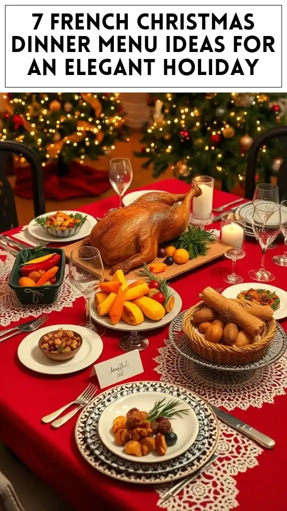 elegant french christmas dinner