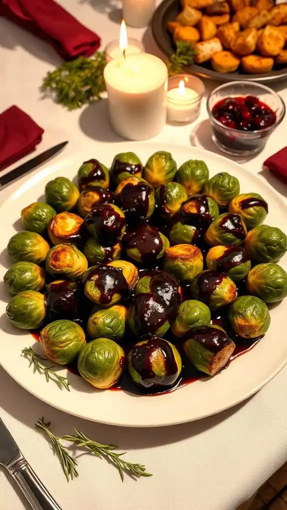 elegant roasted brussels sprouts