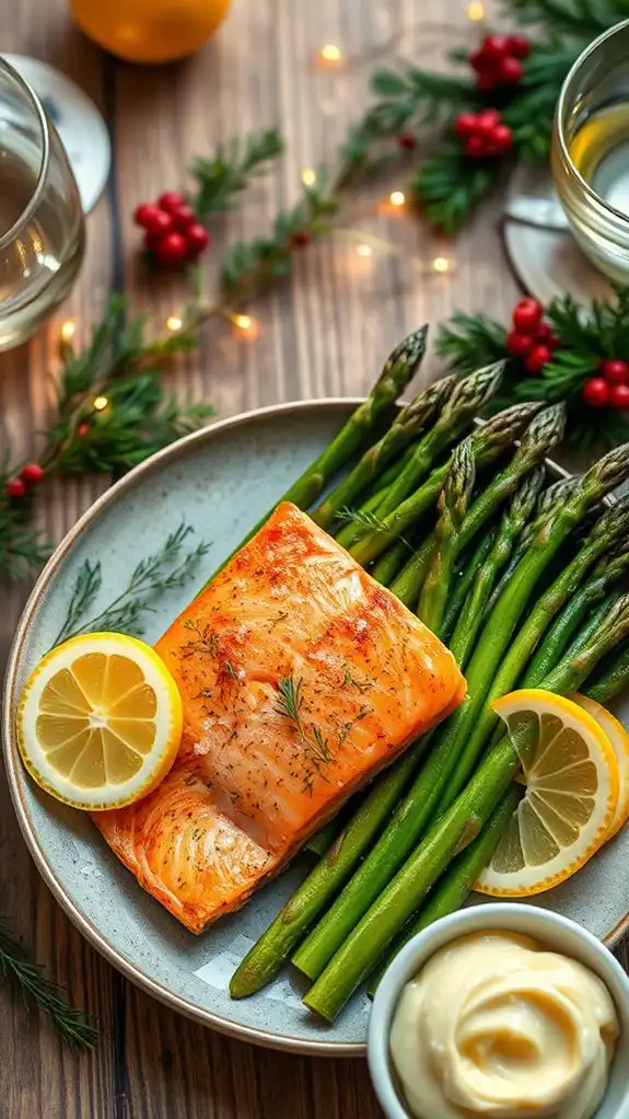 elegant salmon with lemon dill
