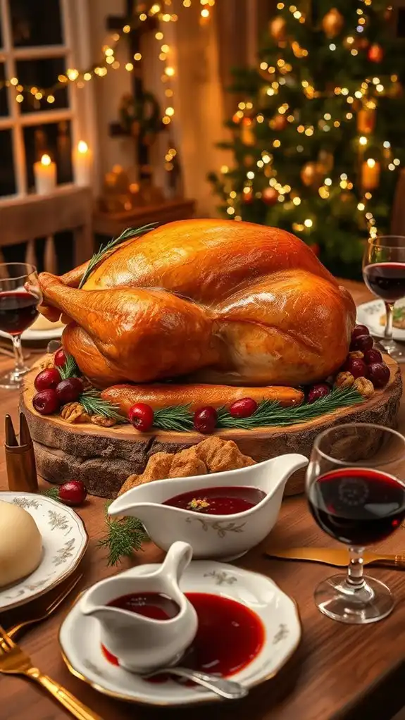 festive cranberry orange gravy