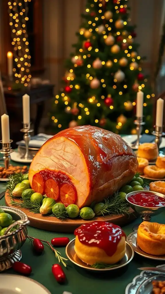 festive honey glazed ham recipe
