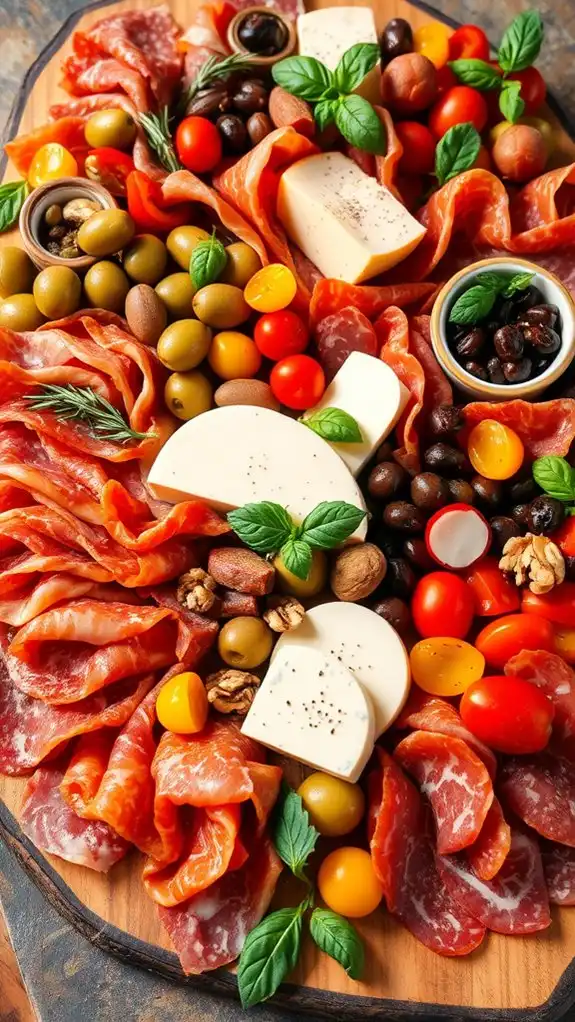 festive italian starter platter