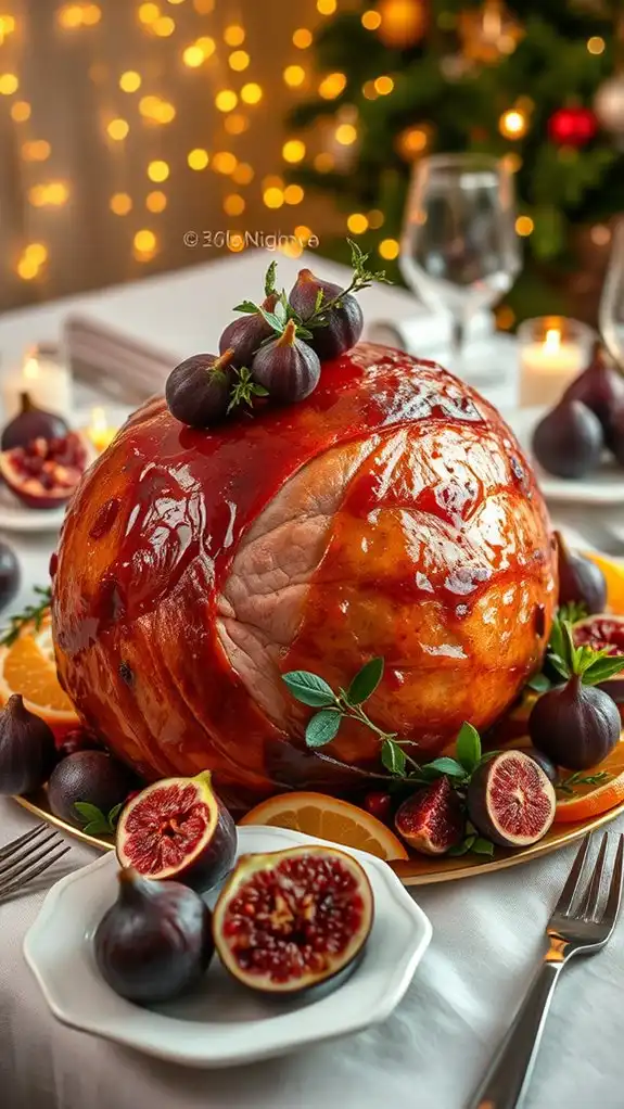 fig glazed holiday ham recipe