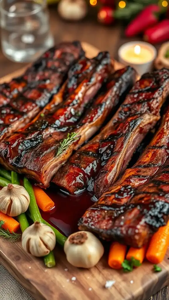 flavorful beef rib dinner