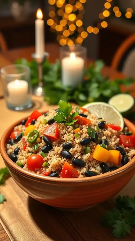 flavorful vegan quinoa salad