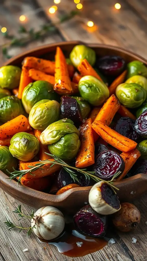 garlic confit roasted brussels sprouts