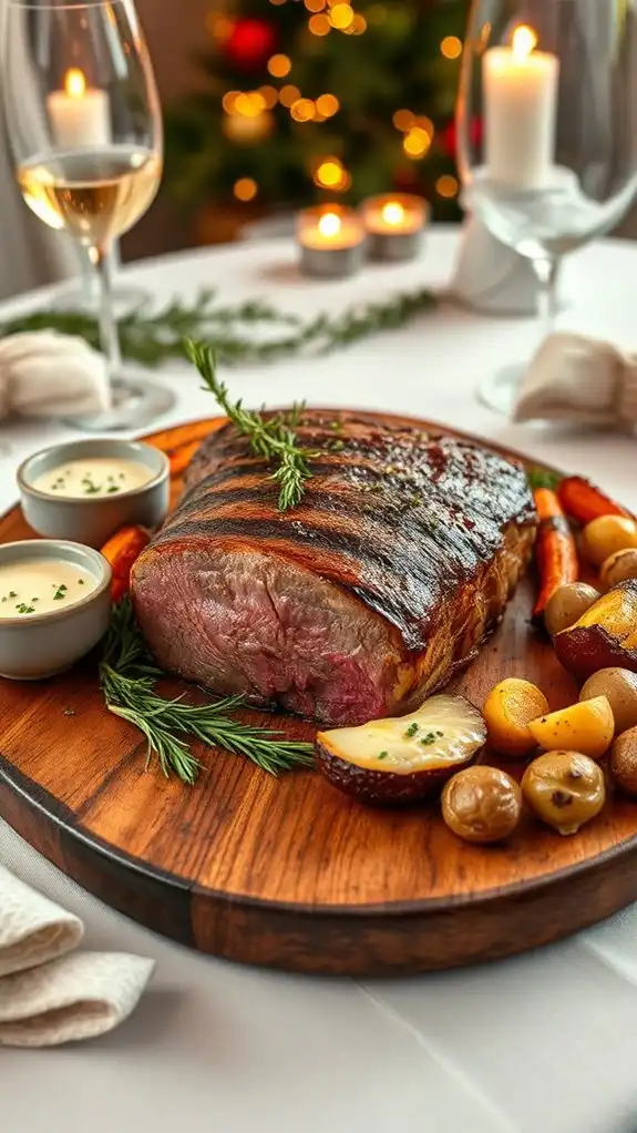 garlic herb butter beef