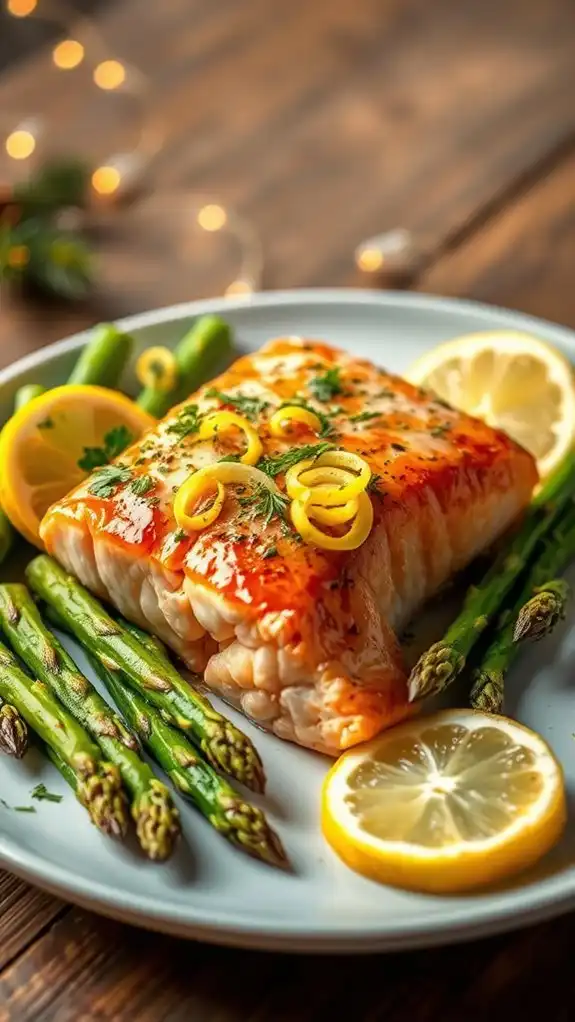 garlic lemon butter salmon
