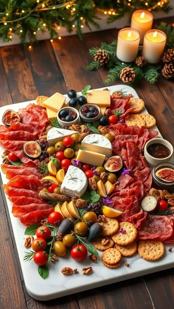 global festive charcuterie board