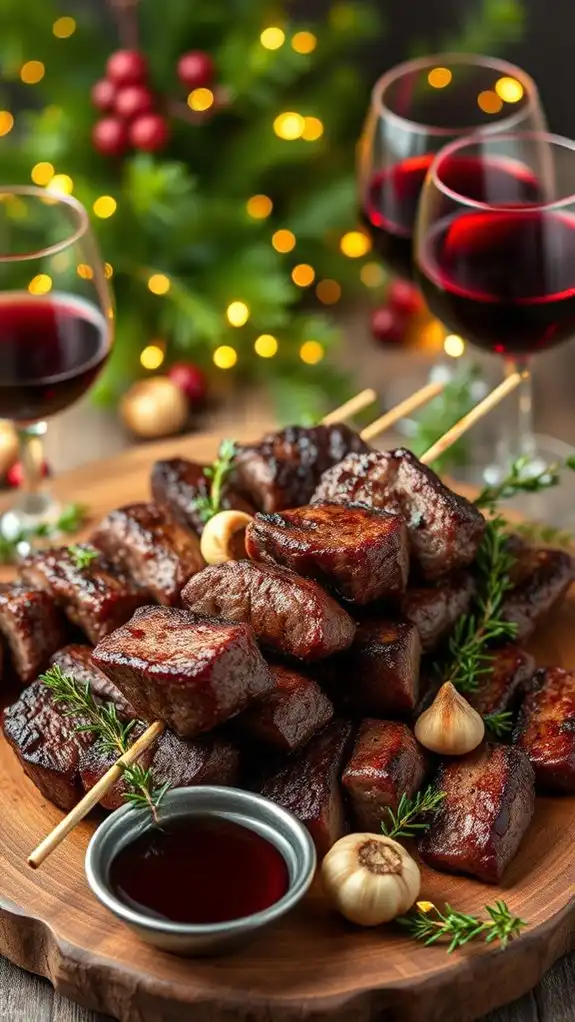 grilled beef tenderloin skewers