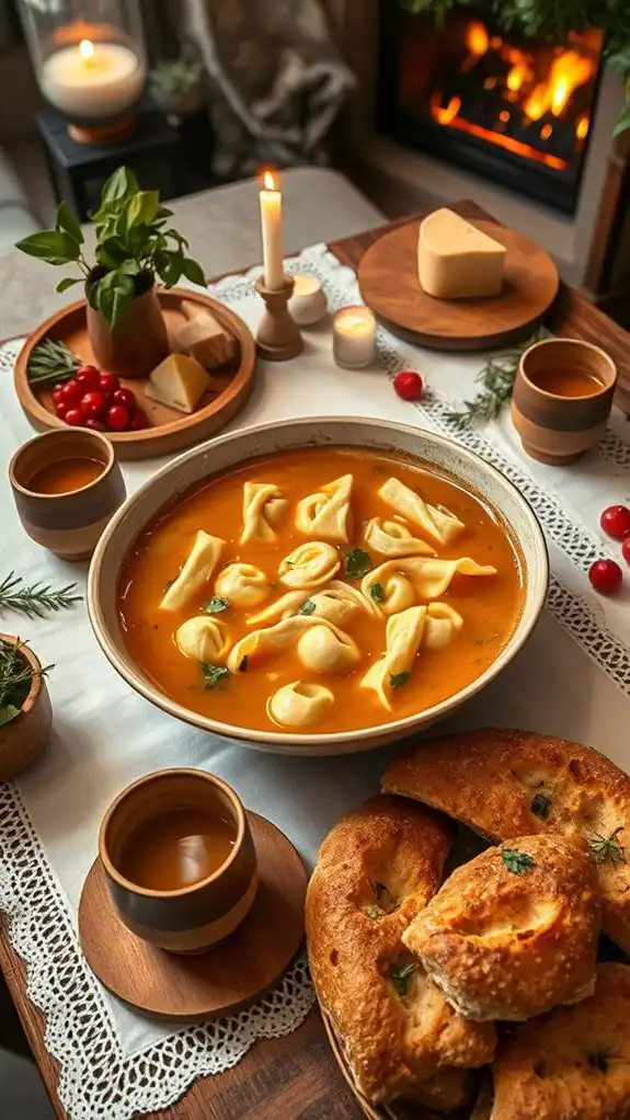 heartwarming italian tortellini soup