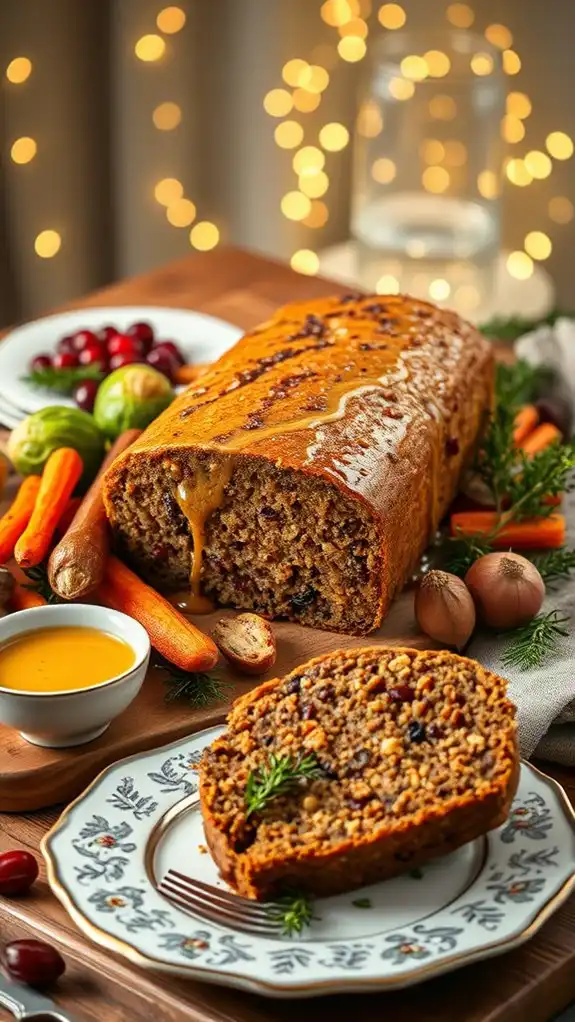 hearty vegan lentil loaf
