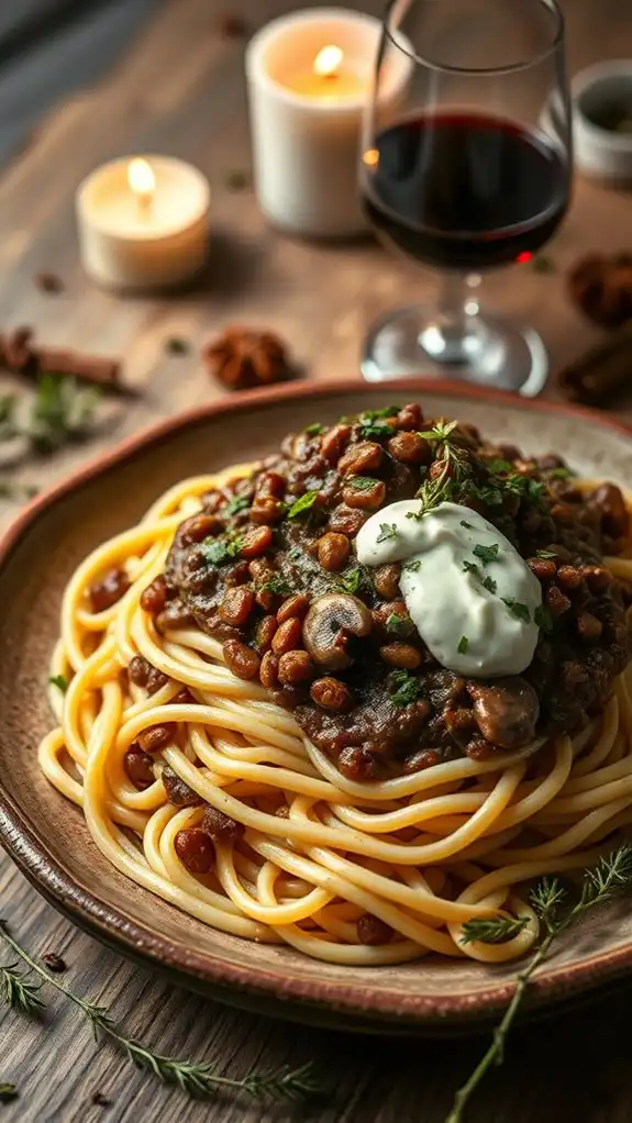 hearty vegan lentil rag