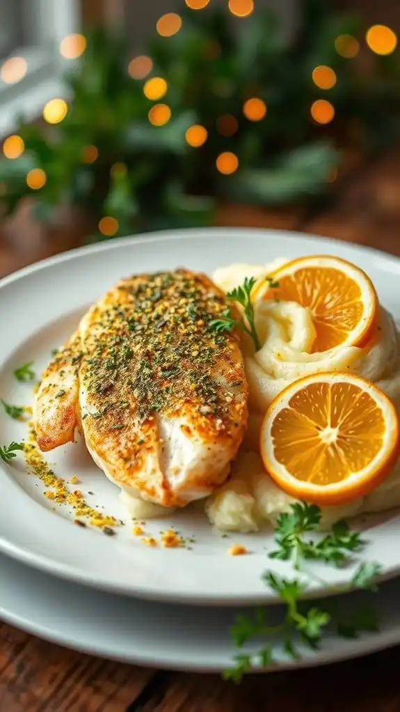 herb crusted grouper dinner delight