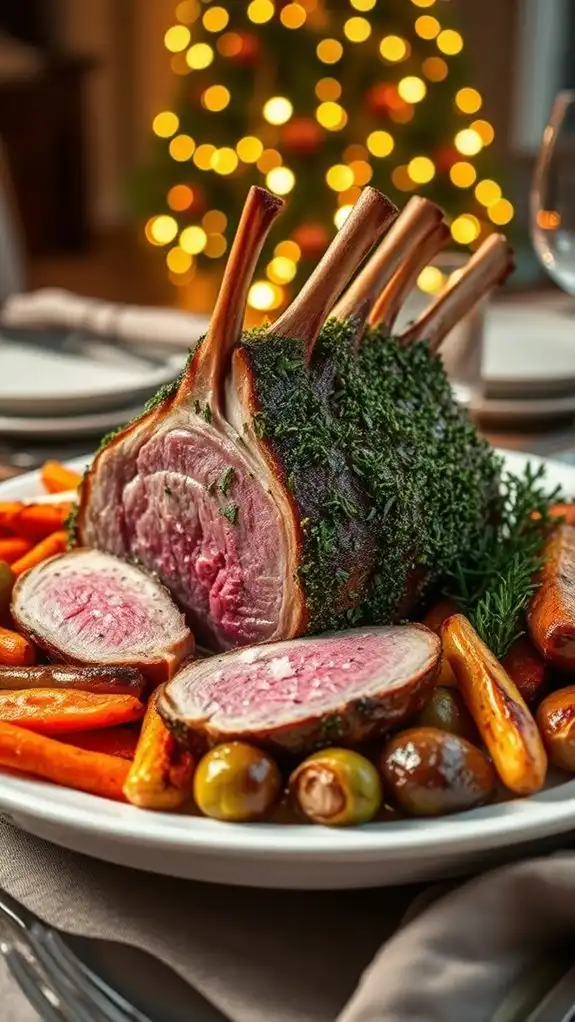 herb crusted rack of lamb