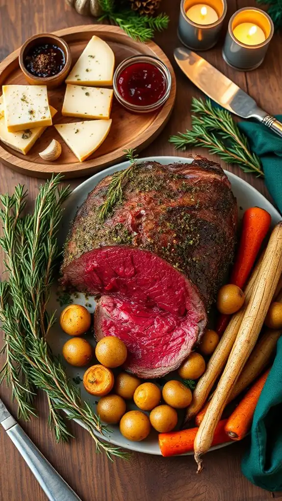 herb crusted venison loin