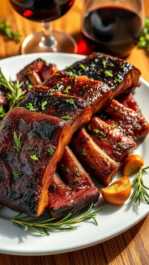 herb marinated beef ribs recipe