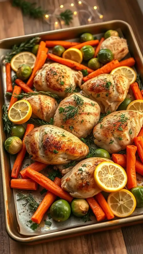 herb roasted chicken dinner