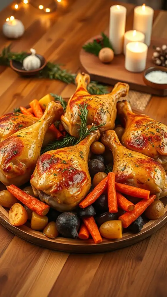 herb roasted chicken legs recipe