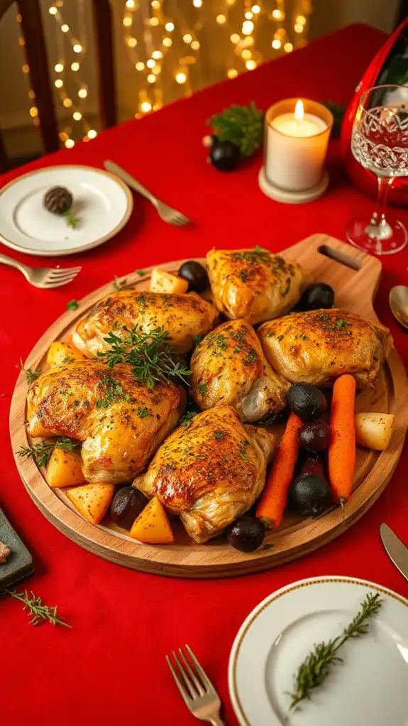 herb roasted chicken thighs recipe