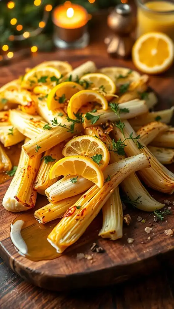 herb roasted fennel with dressing