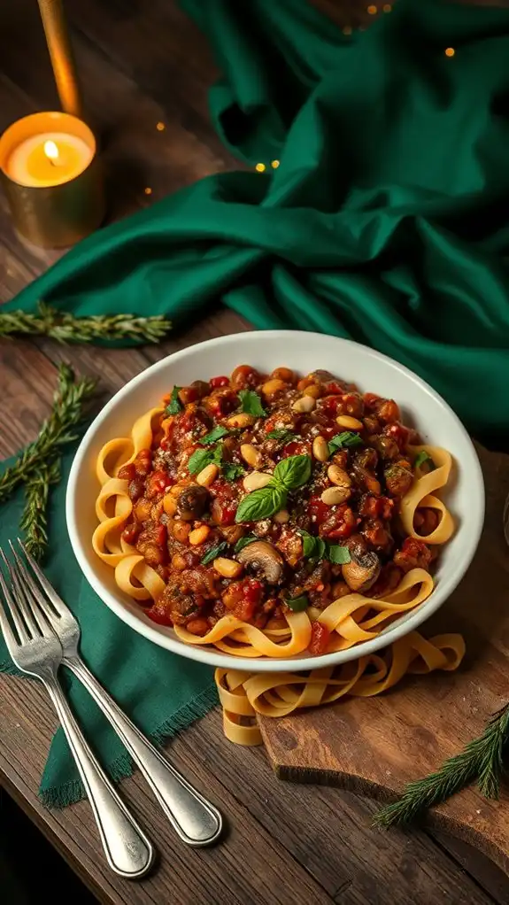 herbed vegan lentil rag