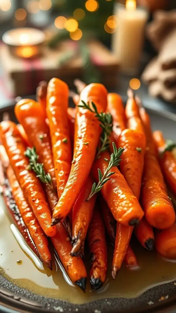 honey butter carrots with thyme