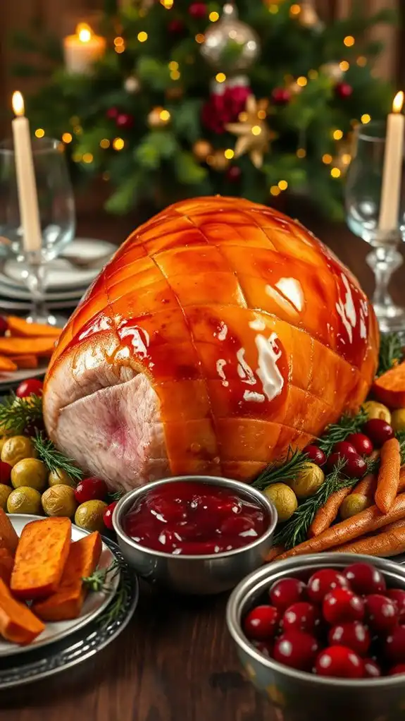 honey glazed holiday ham