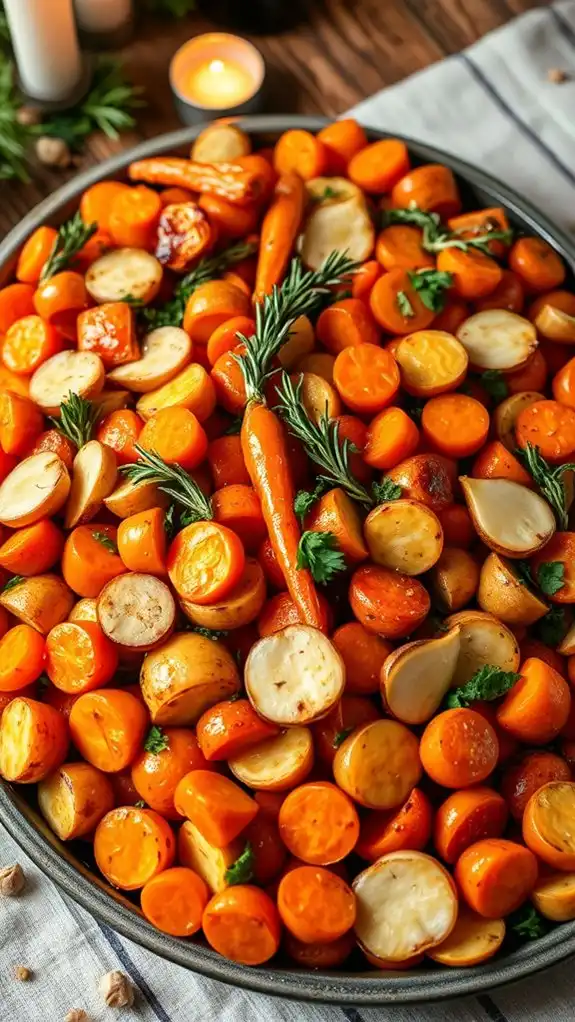 honey glazed vegetable side