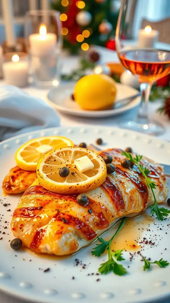 honey mustard chicken piccata