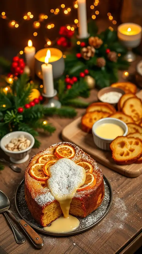 indulgent panettone dessert pudding
