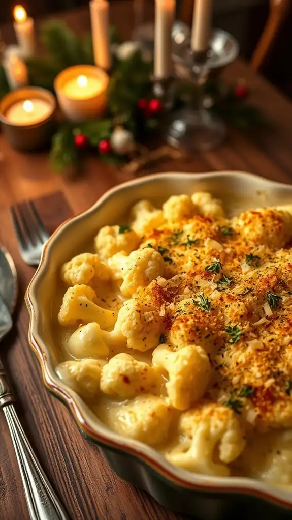 lemon zest cauliflower gratin