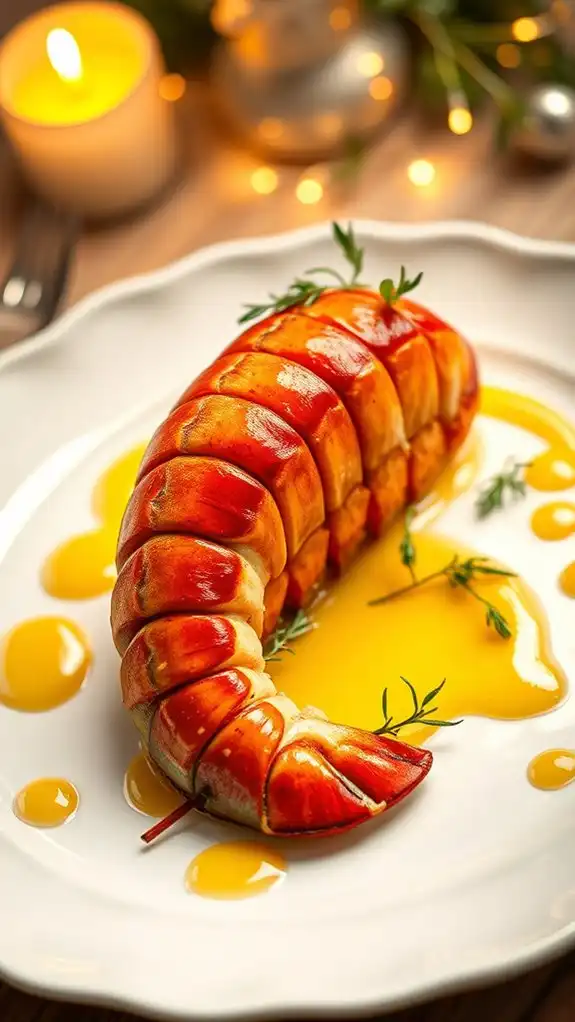 lobster tails in creamy sauce