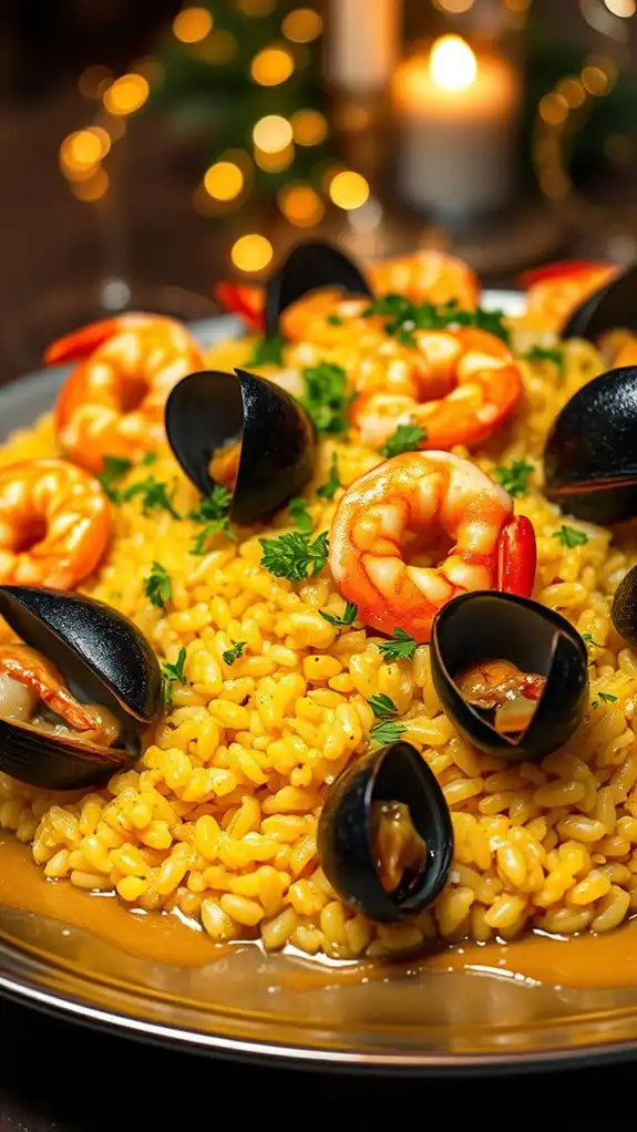 luxurious lobster saffron risotto