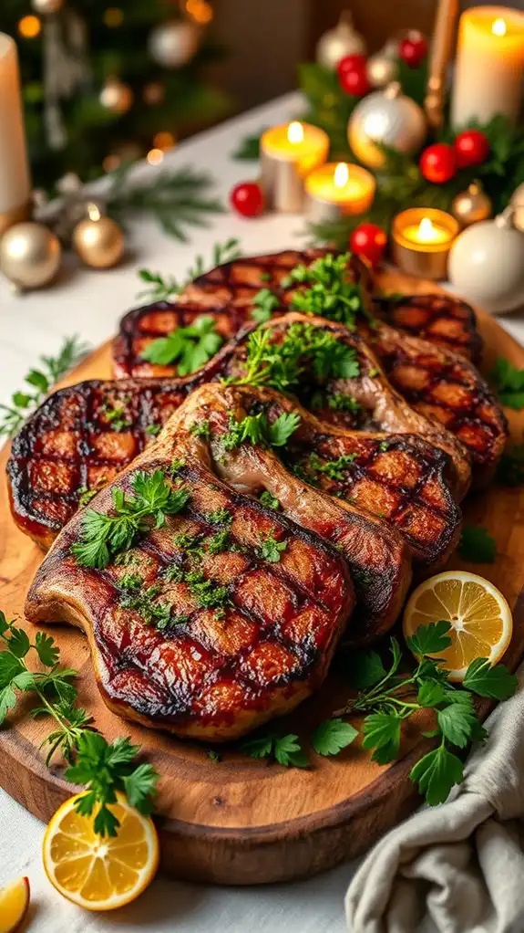 maple glazed beef steak